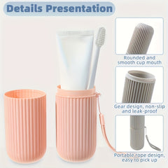 Portable Toothbrush Holder Box Set for Travel and Camping