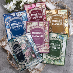 30pcs Mirror Flower Collage Cards Background Paper for DIY Junk Journal