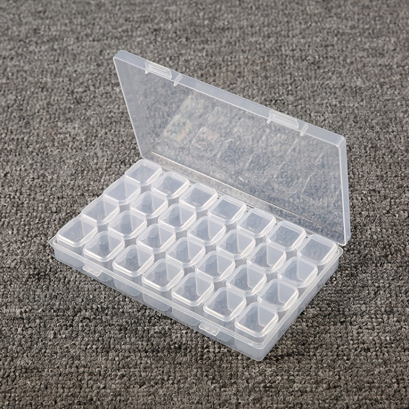 28 Grid DIY Embroidery Cross Stitch Tool Storage Box