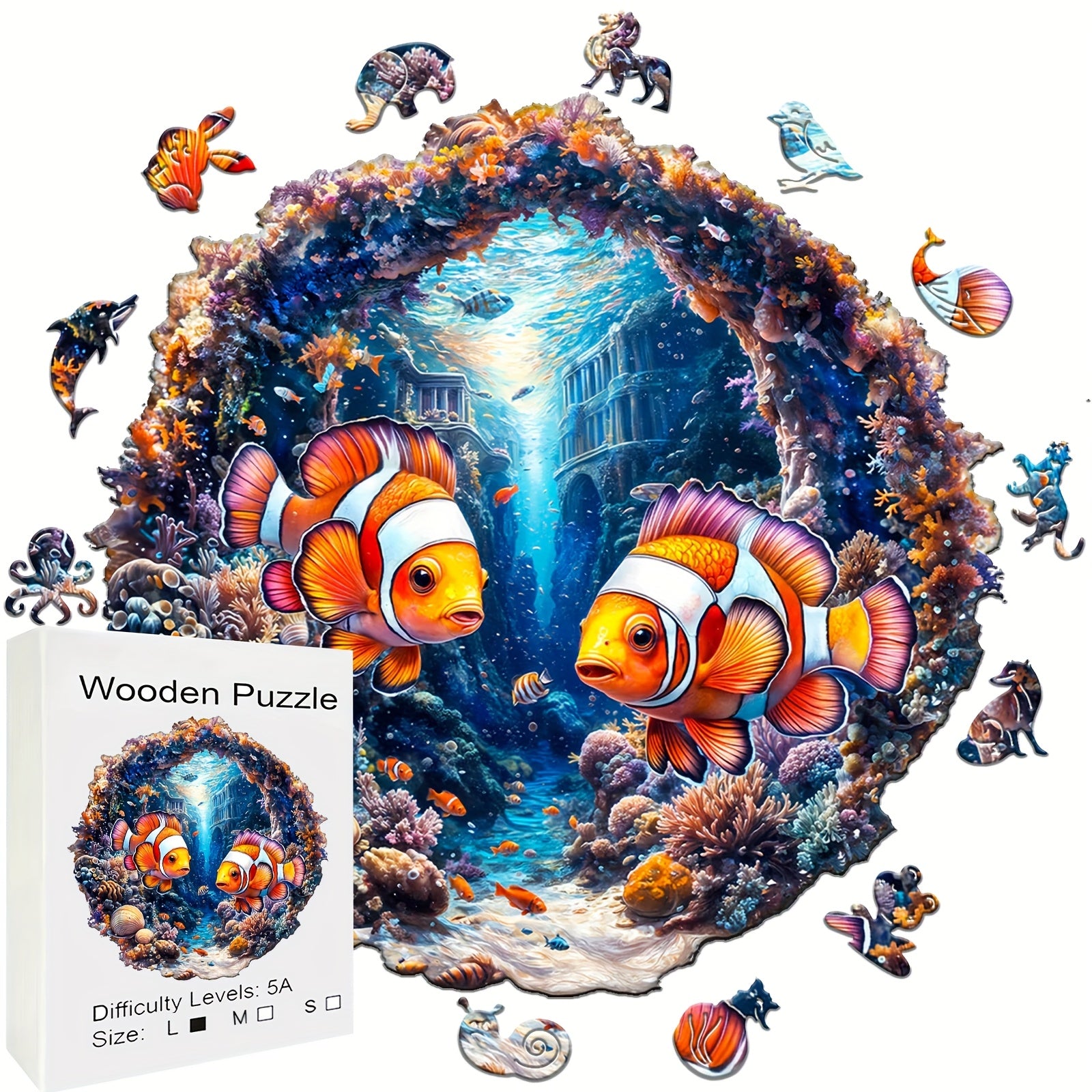 Clownfish World Jigsaw Puzzle - Vibrant Underwater Scene