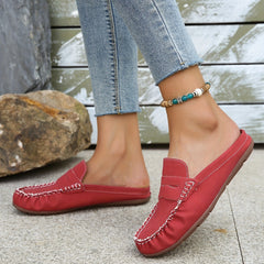 Women's Casual Slip On Sandals Stitching Detail Lightweight Shoes