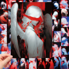 50pcs Angel Series Graffiti Stickers for Luggage Phone Cases Waterproof