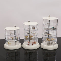 Transparent Rotating Jewelry Storage Box