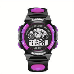 Luminous Round Electronic Student Wrist Watch Digital Watch For Boys