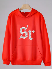 Girls Hooded Sweatshirt 8r Pattern Long Sleeve Pullover