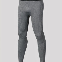 Men's Solid Leggings Active Quick Drying Sports Compression Pants