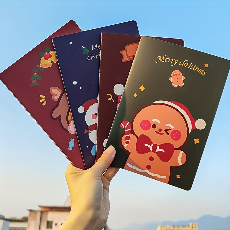 Christmas A5 Notebook Horizontal Line Subject Office Notepad