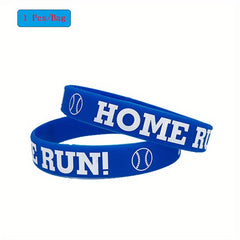 Baseball Silicone Bracelet Classic Pattern Wristband Sports Event