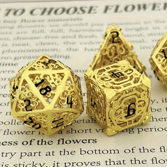 7pcs Hollow Copper Dice For Entertainment Fun Game Dice