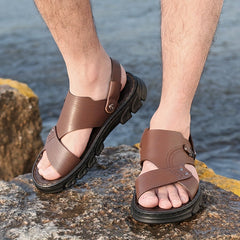 Men's Dual Purpose Sandals Casual Non Slip Shoes Open Toe Outdoor Beach