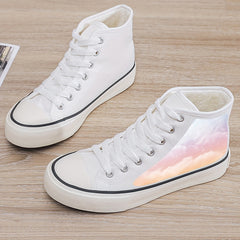 Warm Plush Lined Chunky Canvas Sneakers