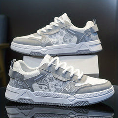 Men's Low Top Lace Up Skate Shoes Wear resistant Non Slip Sneakers