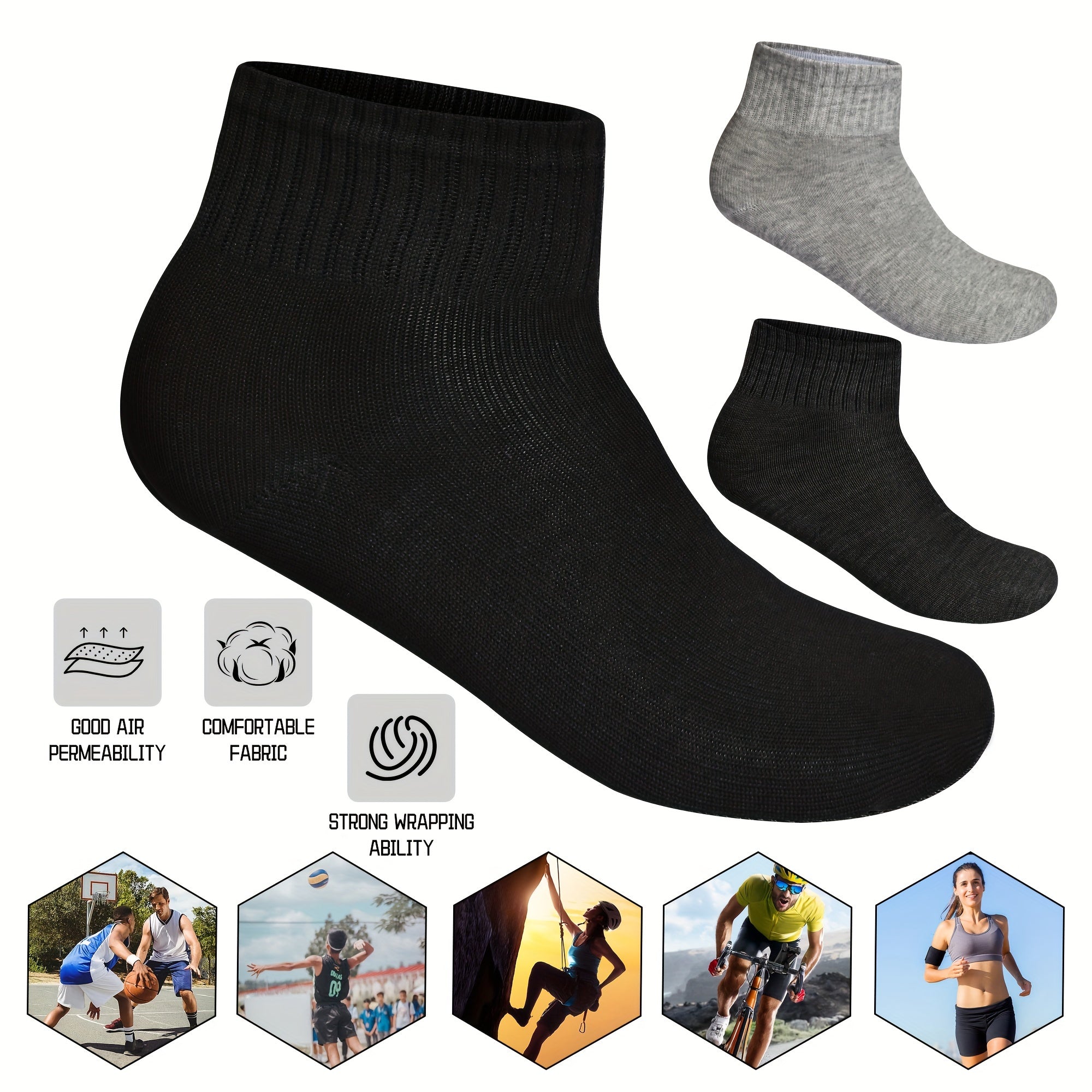 12 18 36 48 pairs Breathable Comfort Low cut Socks