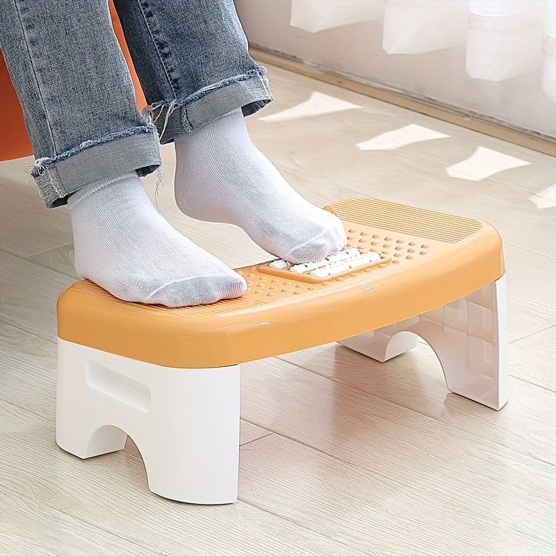 Portable Foldable Bathroom Toilet Stool with Foot Massage