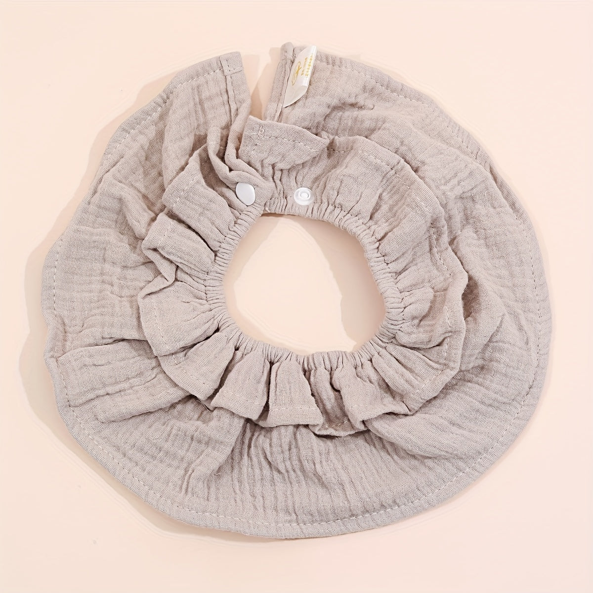 1pc Baby Soft Bib 6 Layer Cotton Infants Plain Crepe Bib Newborn Toddler