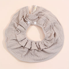 1pc Baby Soft Bib 6 Layer Cotton Infants Plain Crepe Bib Newborn Toddler