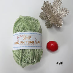 3pcs Velvet Chenille Yarn for DIY Knitting & Crocheting Sweater