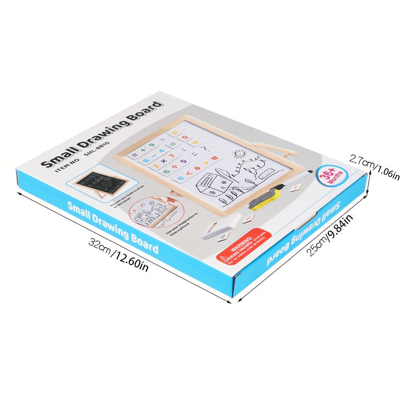Magnetic Dual Sided Learning Board for Kids Math & Writing Practice