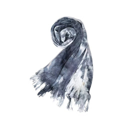 Cashmere Scarf Tie Dye Long Fringe Shawl Warm Outdoor Wrap