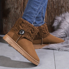Women's Snow Boots Non Slip Fleece Lined Warm Winter Shoes