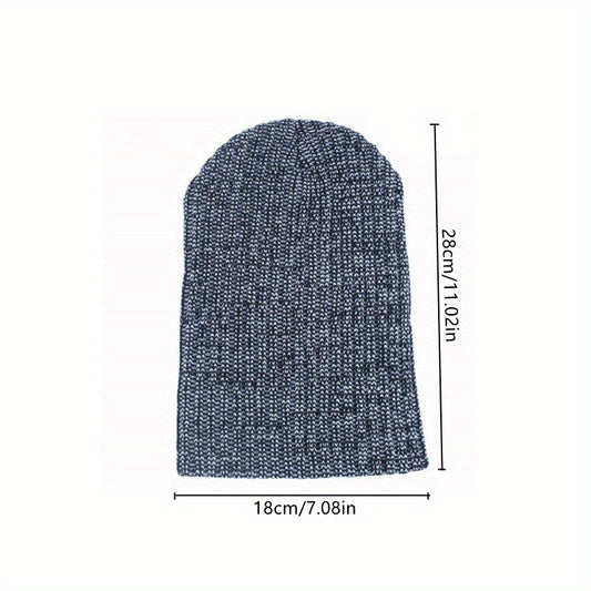 Acrylic Knitted Bonnet Winter Warm Hip Hop Hats Beanies For Unisex
