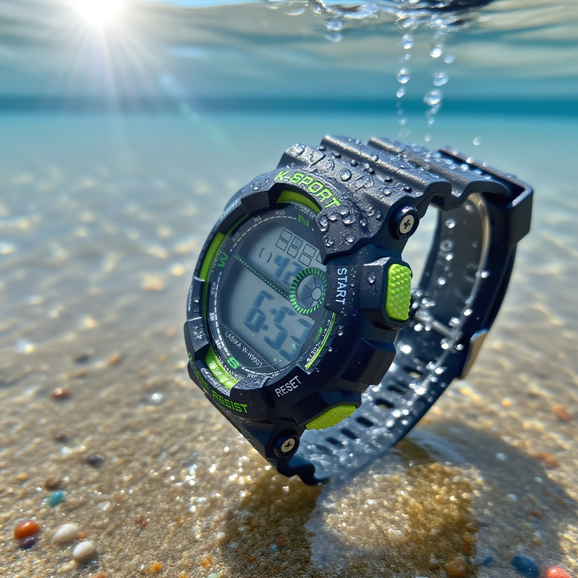 Boys' Student Watch Alarm Clock Birthday Gift Waterproof Fitness Wristwatch
