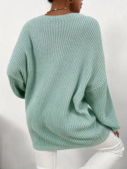 Versatile Knit Sweater Casual Crew Neck Long Sleeve Women's Clothing