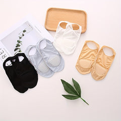 4 Pairs Invisible Slingback Socks Non-slip Ankle Socks Women's Stockings