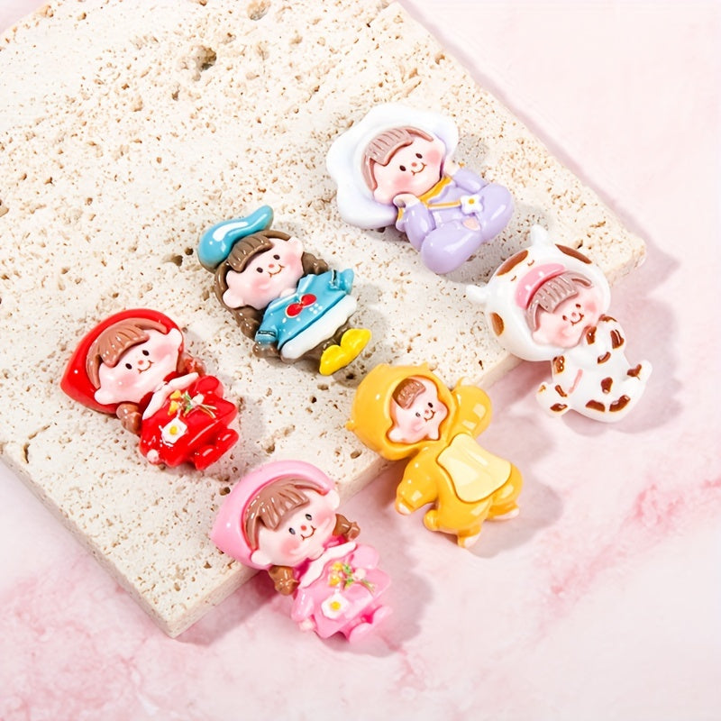 10pcs Princess DIY Accessories Pack for Crafts, Phone Case, Keychain