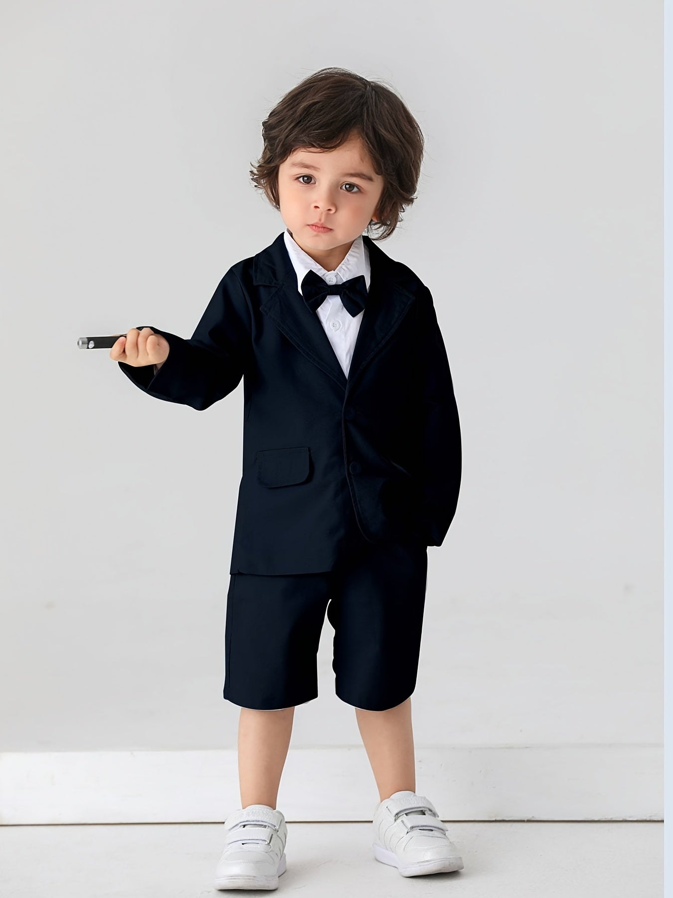 Baby Boys Gentleman 2pcs Set Bow Shirt & Pants