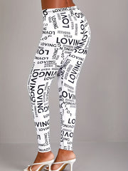 Casual High Waist Long Length Leggings Women's Clothing