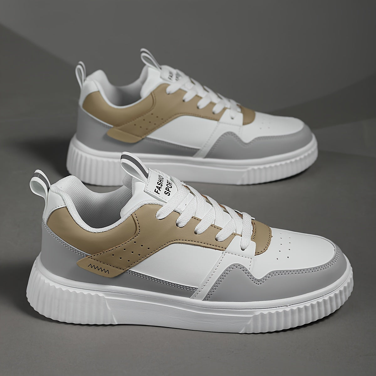 Men's Color Block Street Style Skate Shoes Non Slip Sneakers