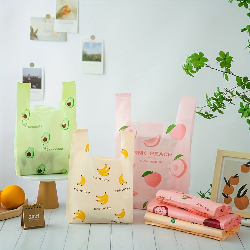 20pcs Portable Plastic Bag Shopping Net Food Packaging