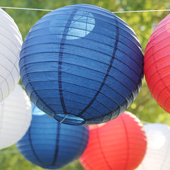 10pc Dark Paper Lanterns for Graduation Wedding Birthday Event 4 Sizes No Lights