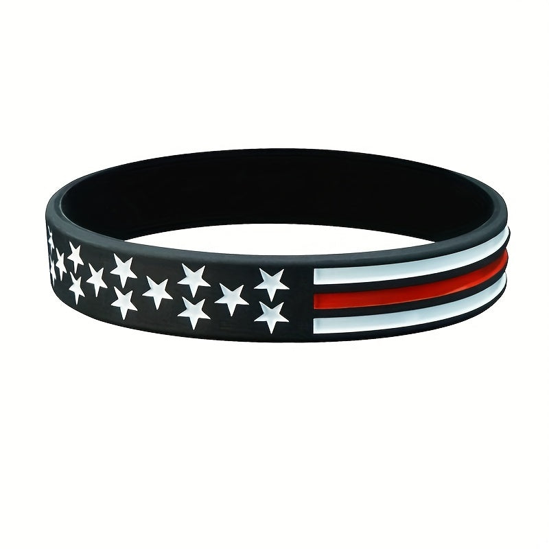 American Flag Silicone Sports Bracelet - Patriot Gift