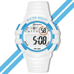 Kids Casual Waterproof Electronic Watch Soft Strap Wrist Watch