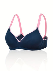 Plus Size Bra Women's Plus Molded Cup Bralette with Buckle