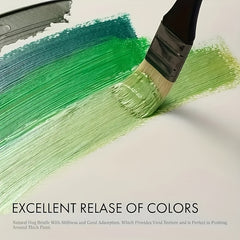 Acrylic Paint Set 43pcs 12ml Tubes, Colorful Art Pigments for Various Surfaces
