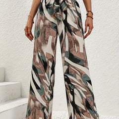 Wide Leg Belted Pants for Women