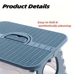 1pc Portable Folding Stool Plastic Small Stool Outdoor Fishing Train Boarding