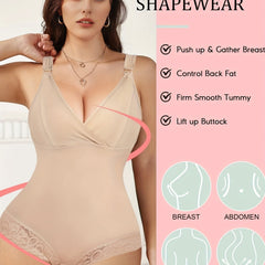 Lace Shaping Bodysuit Tummy Control Butt Lifting Body Shaper