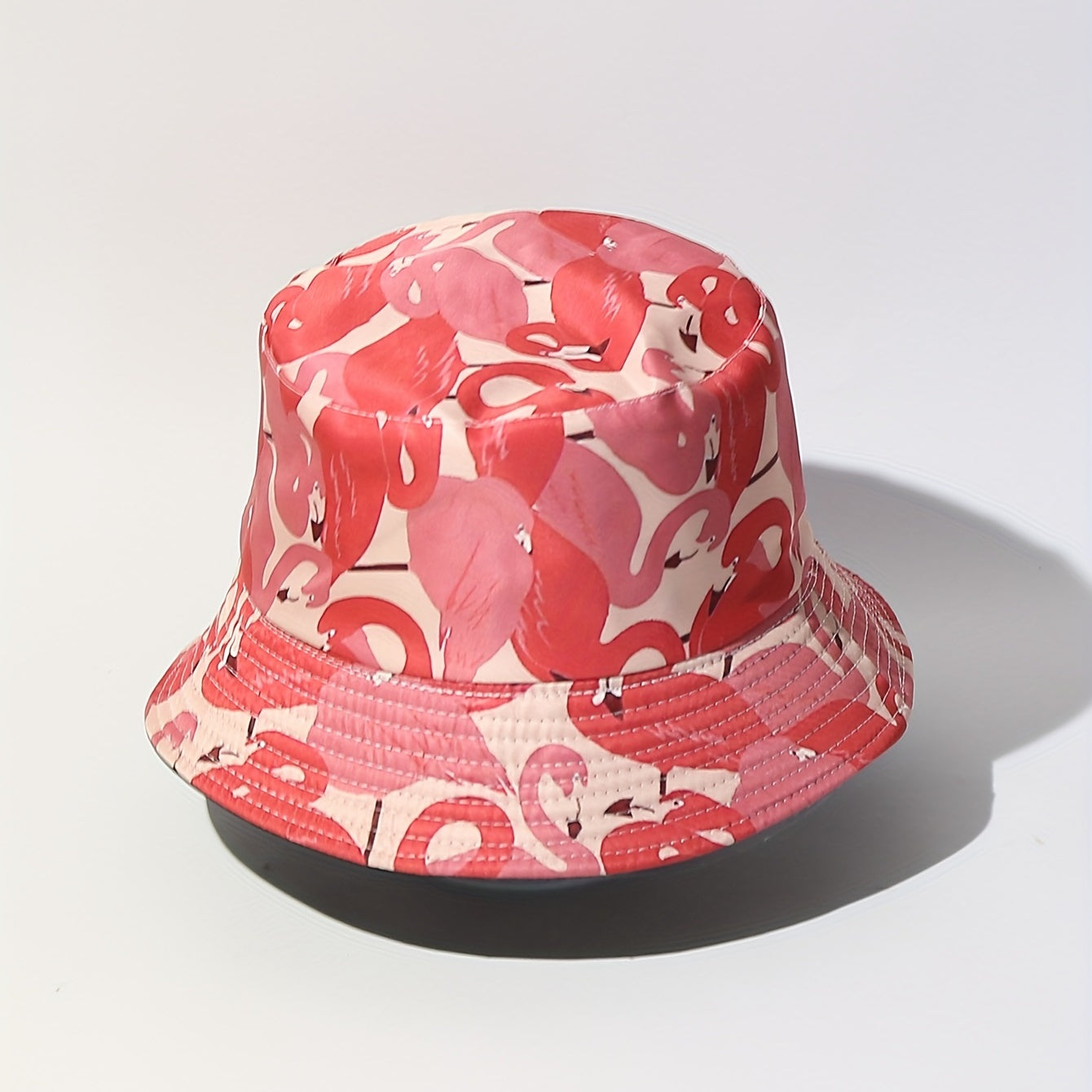 Flamingo Printed Bucket Hat Unisex Summer Fisherman Cap