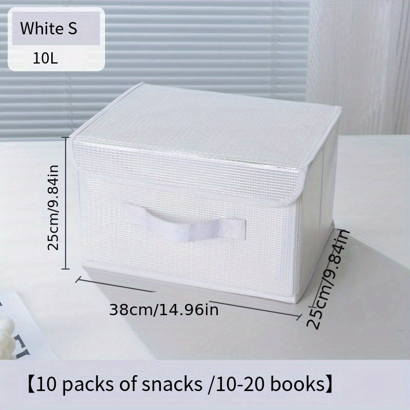 1 Pc Storage Box Lightweight Organizer With Cover Clothes Container