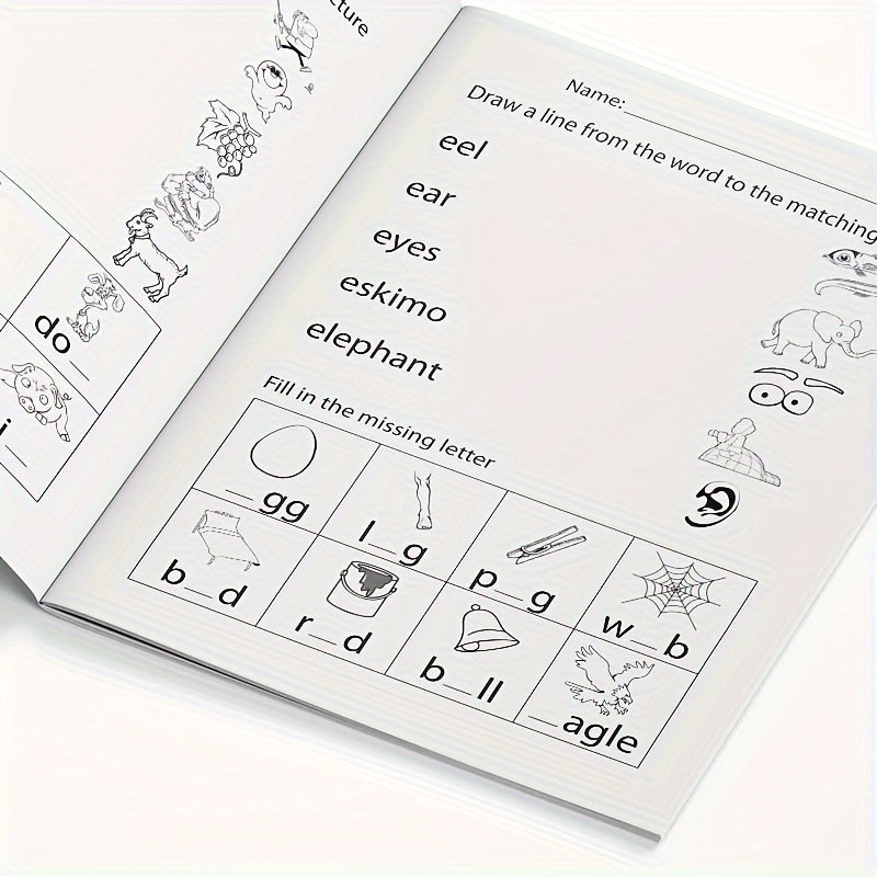 Christmas & Halloween Word Recognition Coloring Workbook for Kids