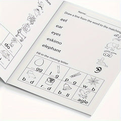 Christmas & Halloween Word Recognition Coloring Workbook for Kids