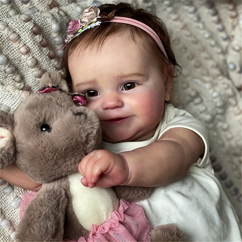 Realistic 20" Reborn Baby Doll Soft Vinyl Simulation Pure Planted