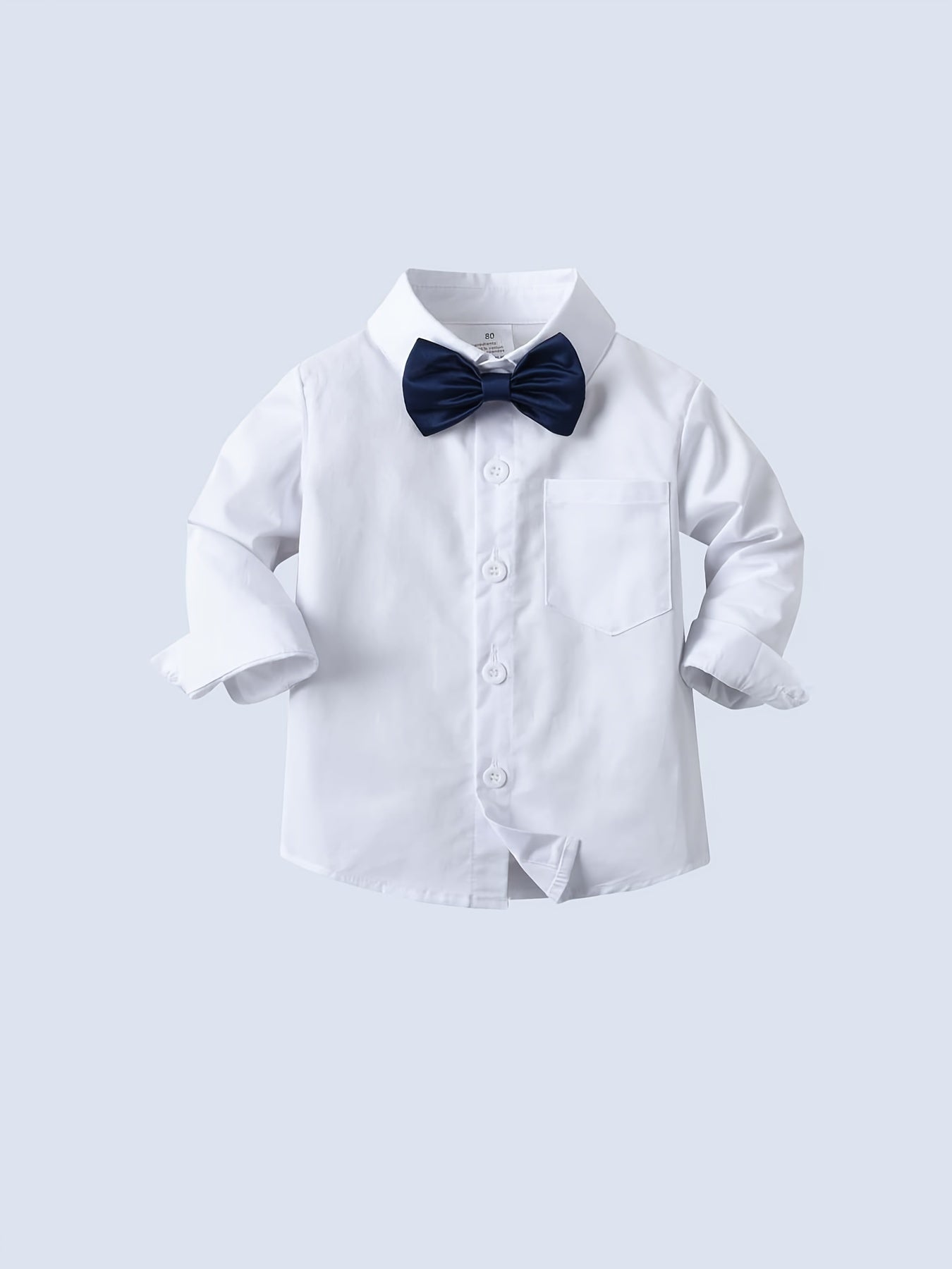 Infant Boys 3pcs Gentleman Suit Shirt Pants Vest With Bow