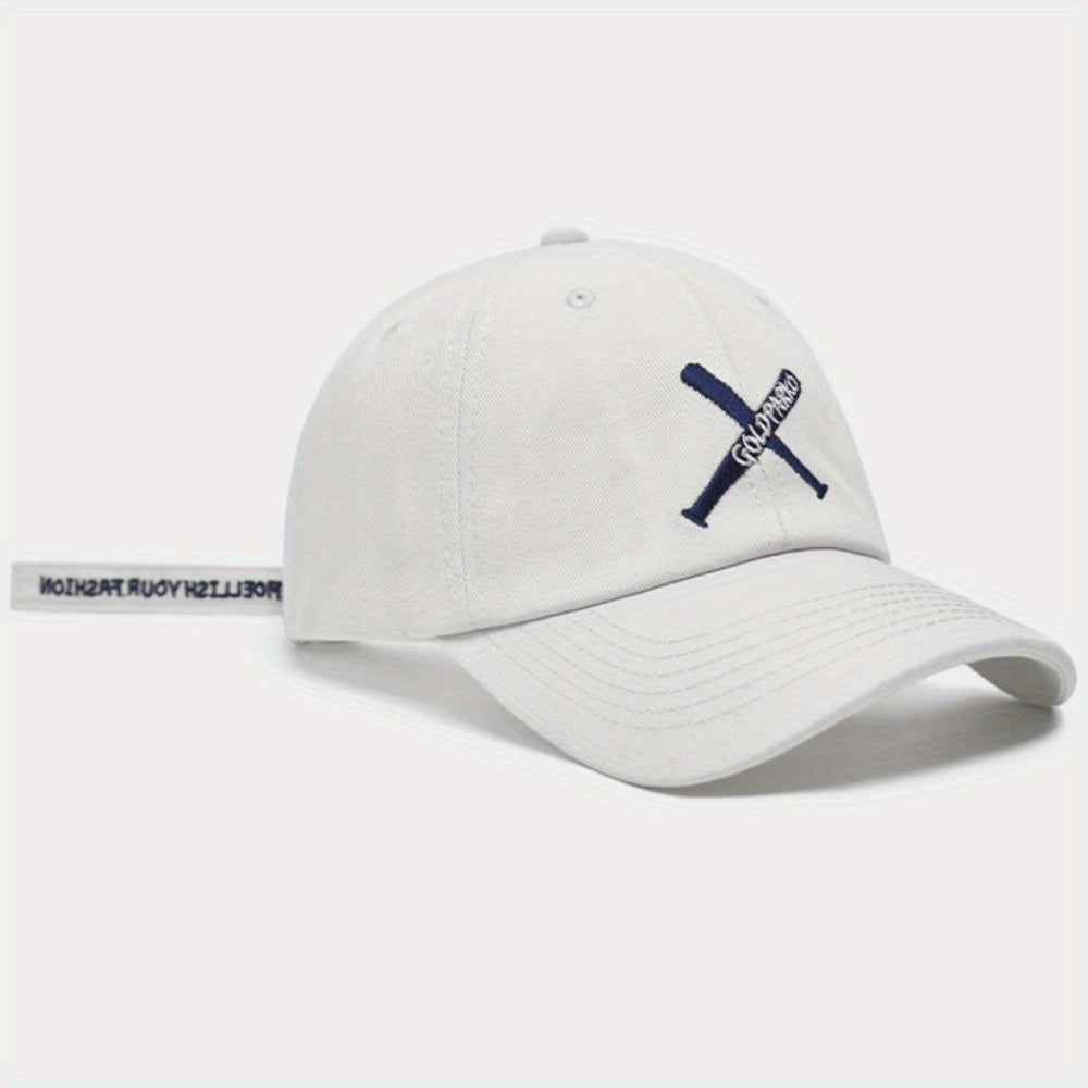 Solid Embroidery Baseball Cap Casual Dad Hats Adjustable Sun Hat