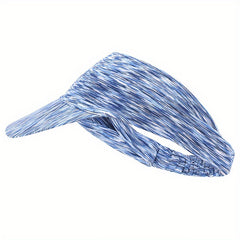 Solid Ponytail Visor Hat UV Protection Breathable Baseball Cap