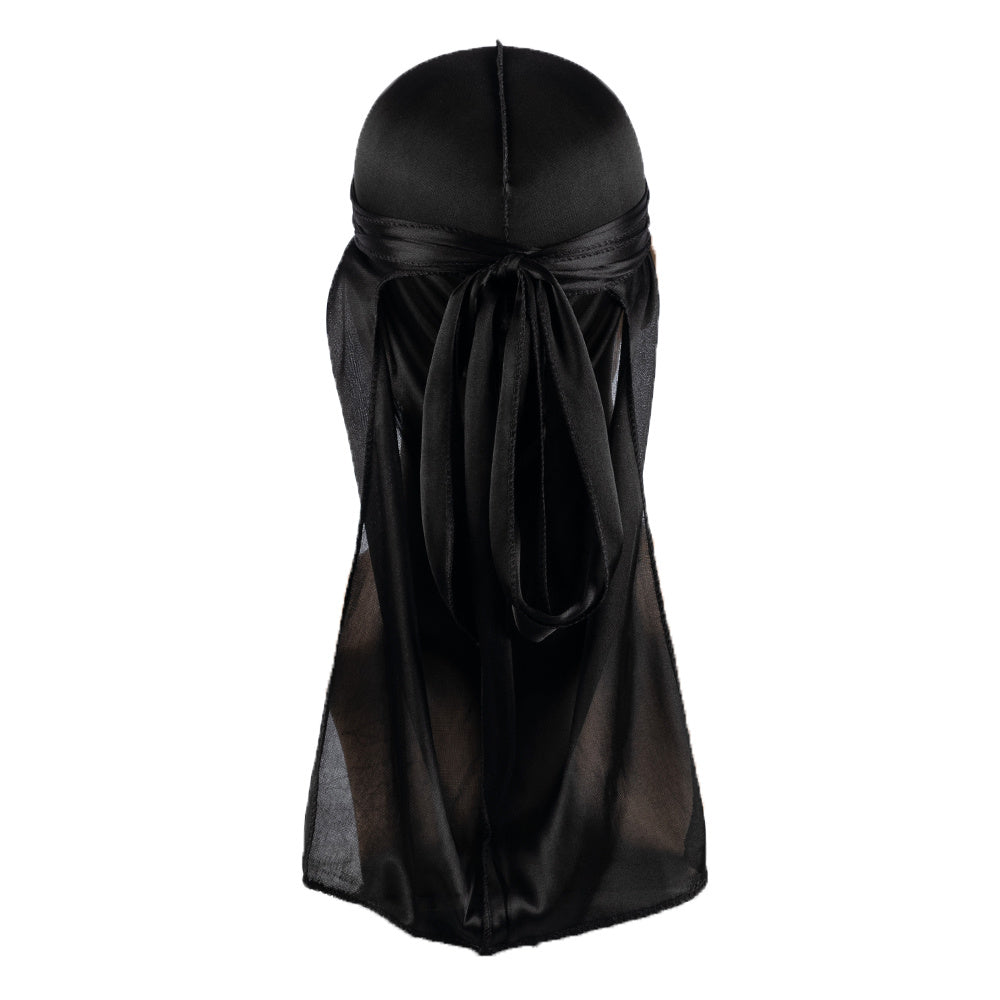 Men Solid Pirate Hat Corduroy Longline Dress Durag